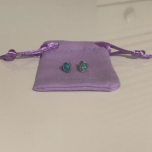 Forever 21 Silver/Turquoise Stud Earrings